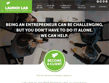 Tablet Screenshot of launchlab.ca